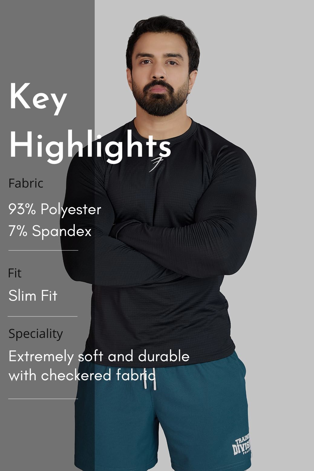 Midnight Fullsleeves T-shirt Black