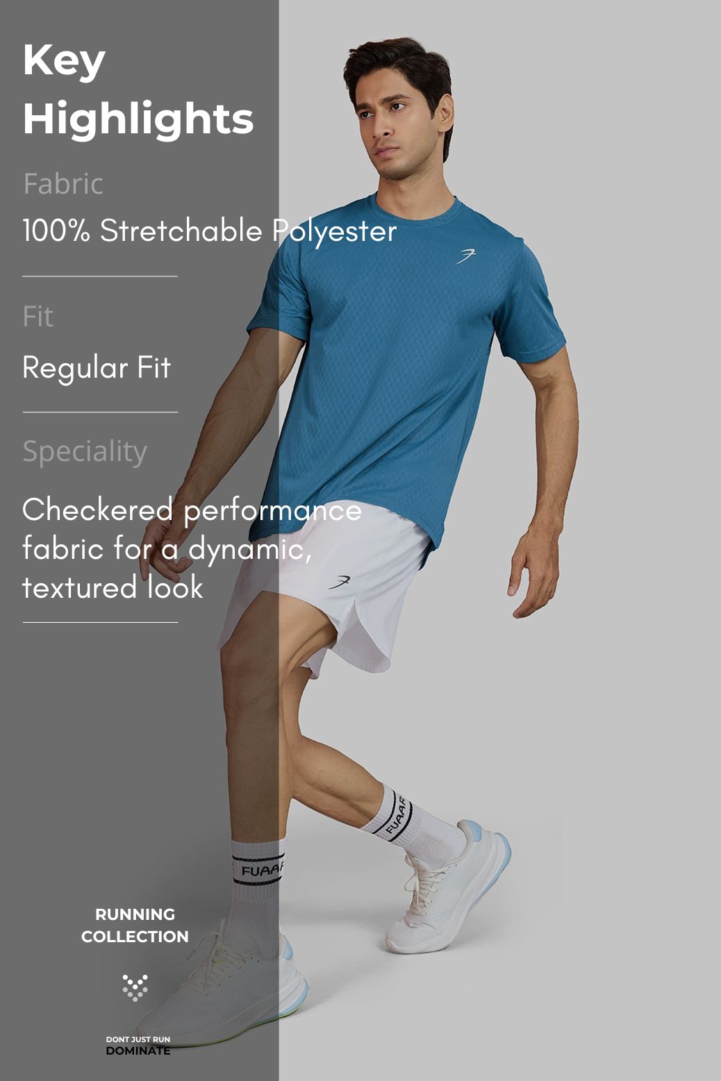 Motion Running T-shirt Teal