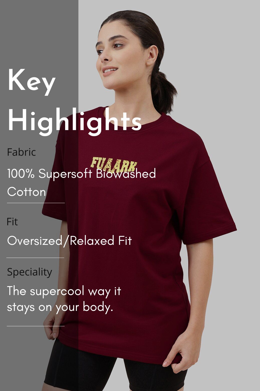 Trendsetter Oversized T-shirt Maroon