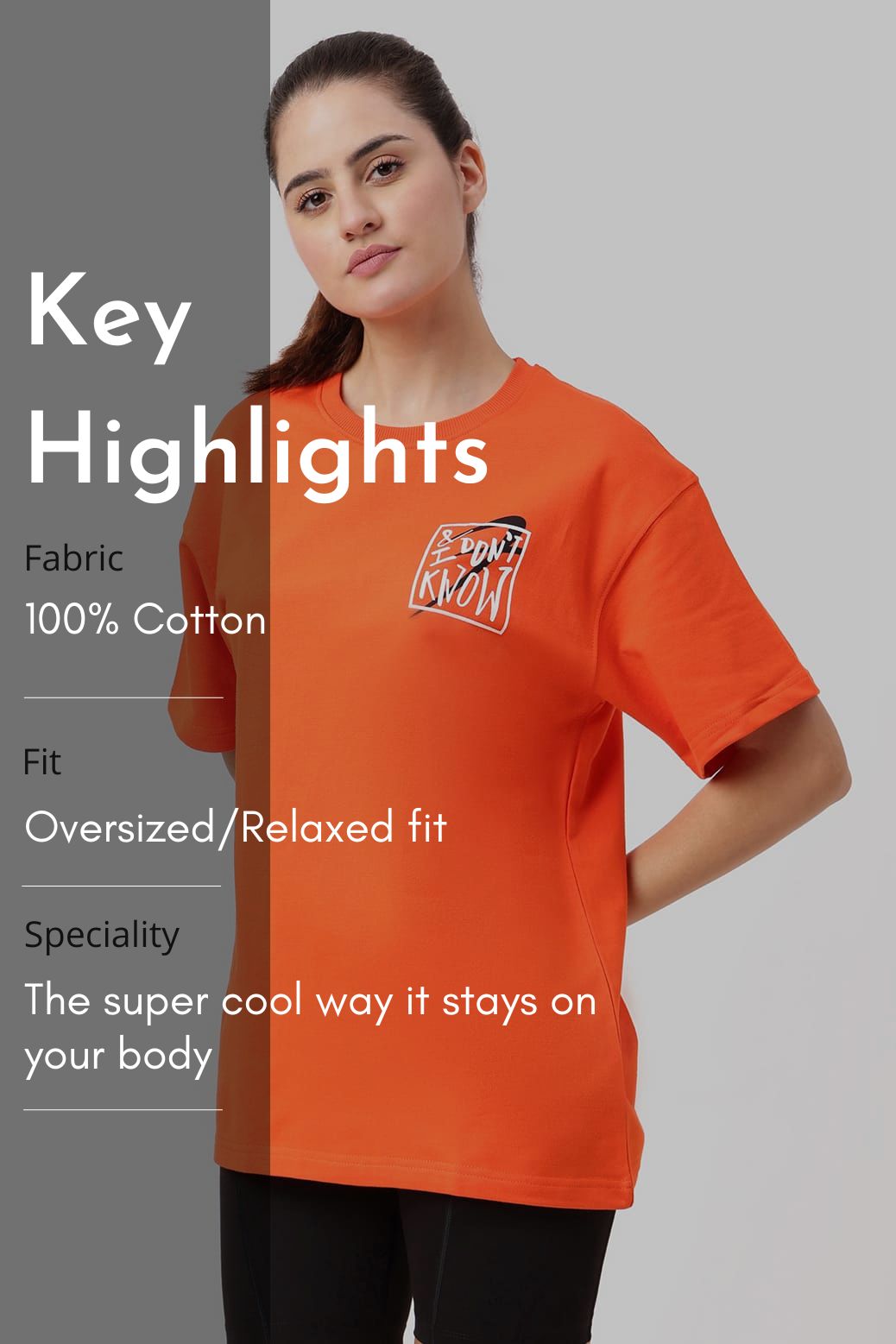 Dapper Oversized T-shirt Orange