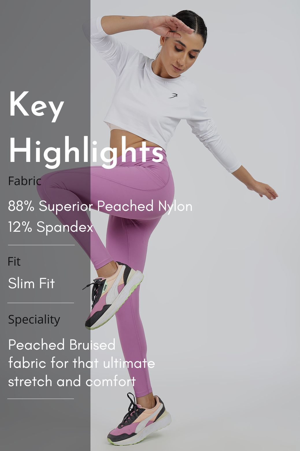 Timeless Nylon Leggings Pink
