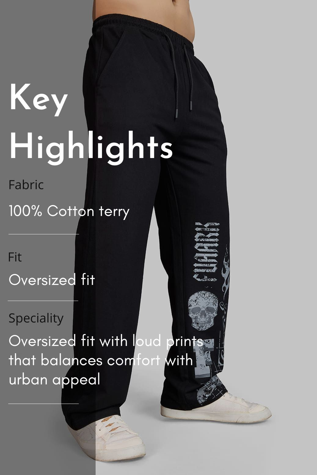 Skull Straight Tracks Black