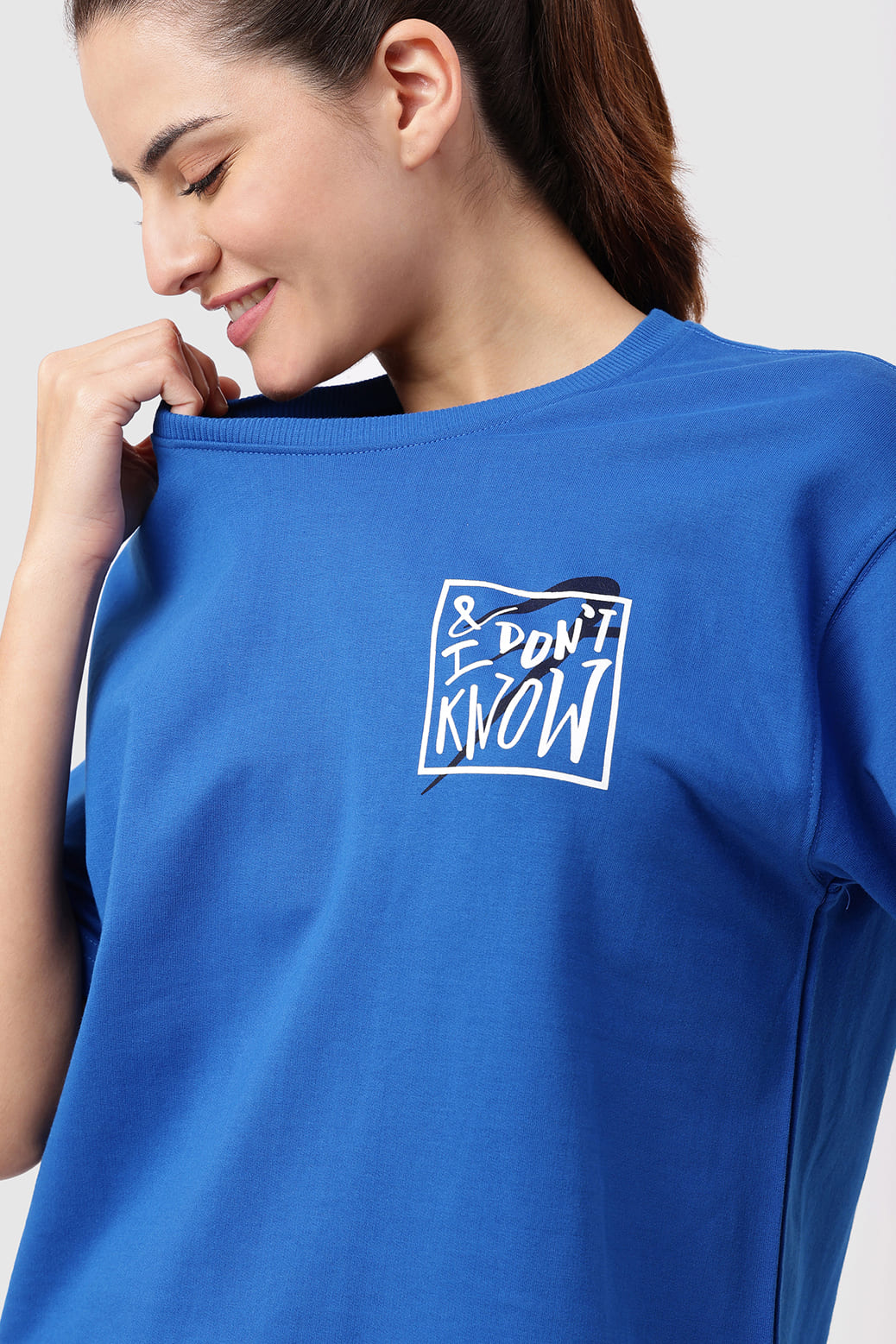 Dapper Oversized T-shirt Royal Blue