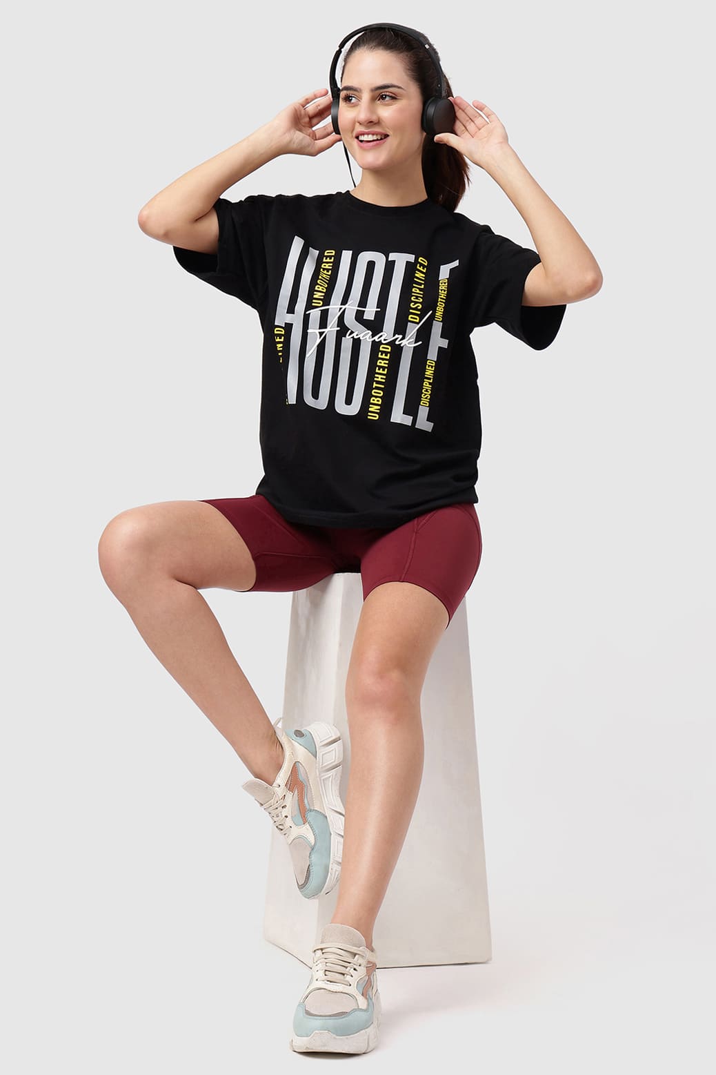 Hustle Oversized T-shirt Black