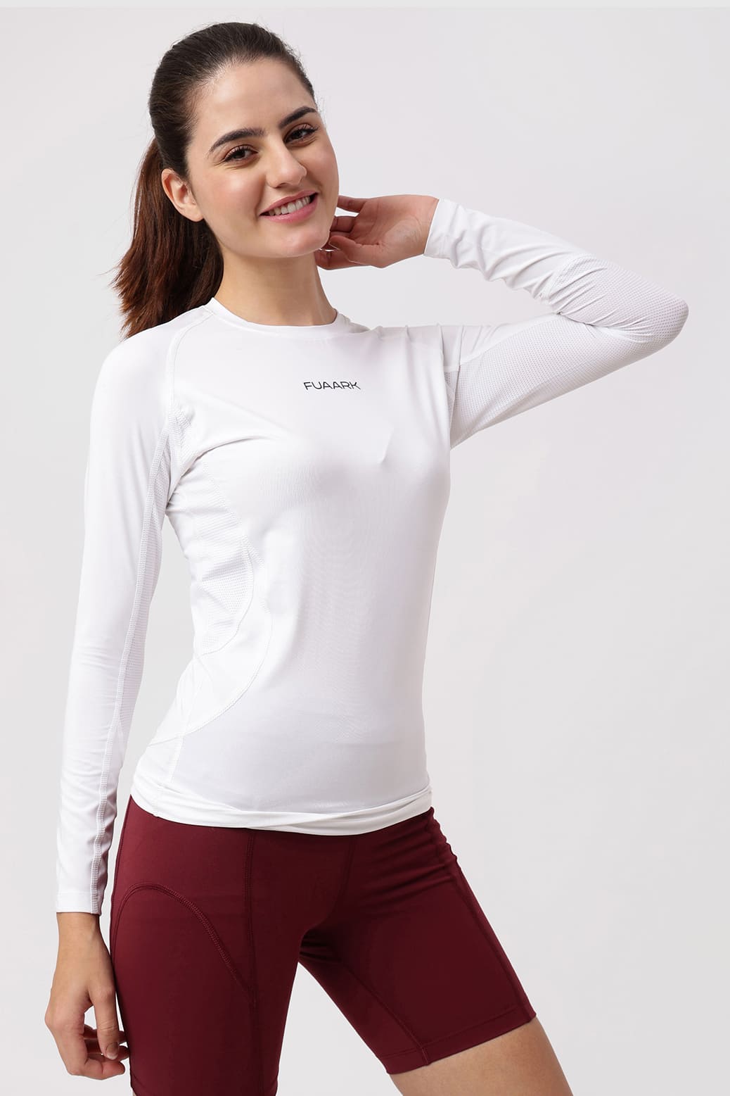 Compression 2.0 Full Sleeves T-shirt White