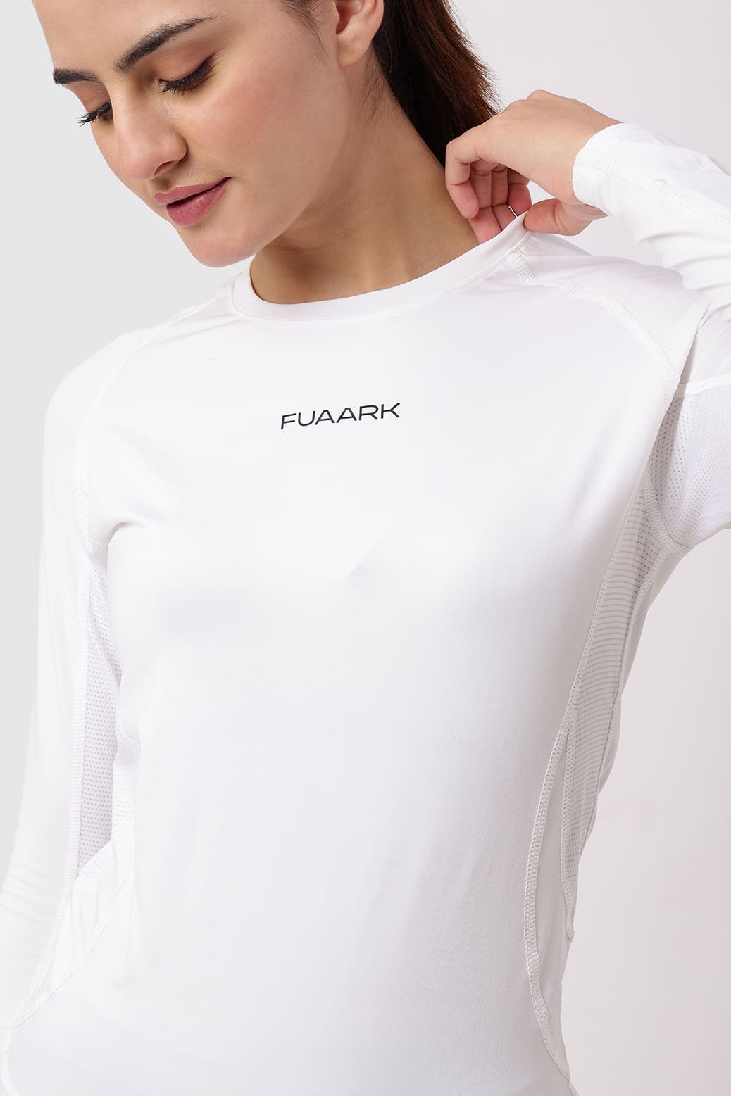 Compression 2.0 Full Sleeves T-shirt White
