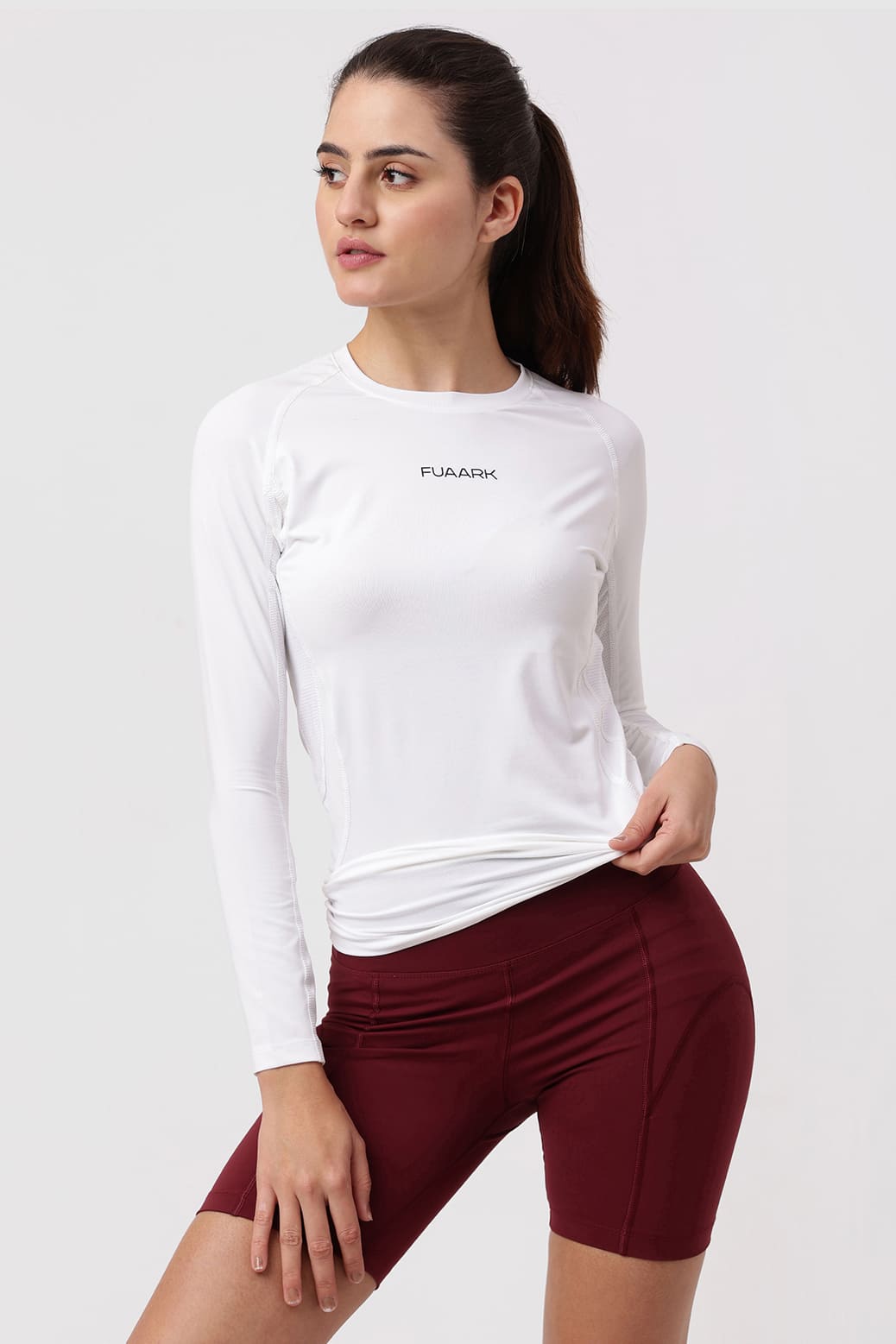 Compression 2.0 Full Sleeves T-shirt White