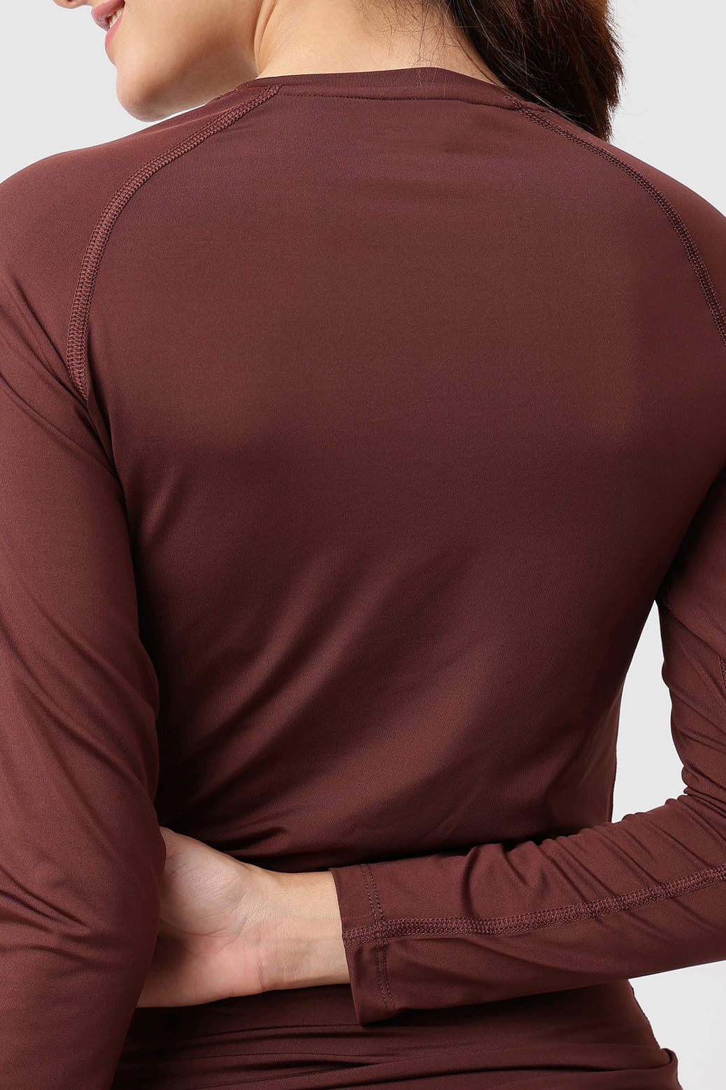 Compression Full T-shirt Brown