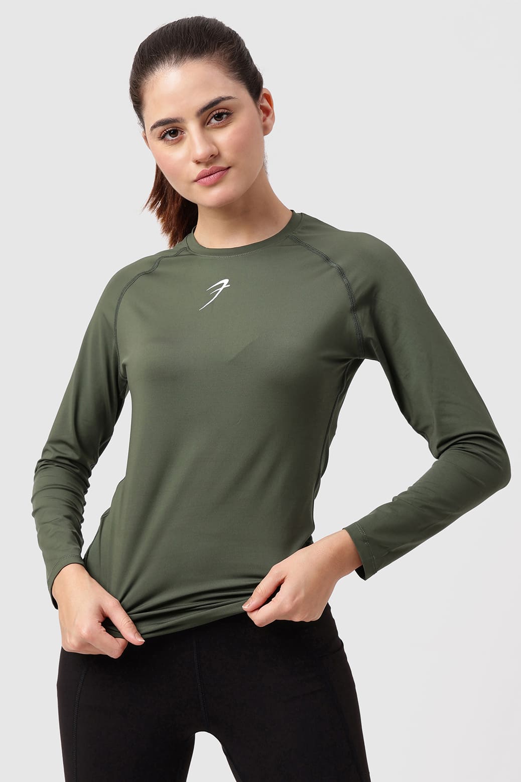 Compression Full T-shirt Olive