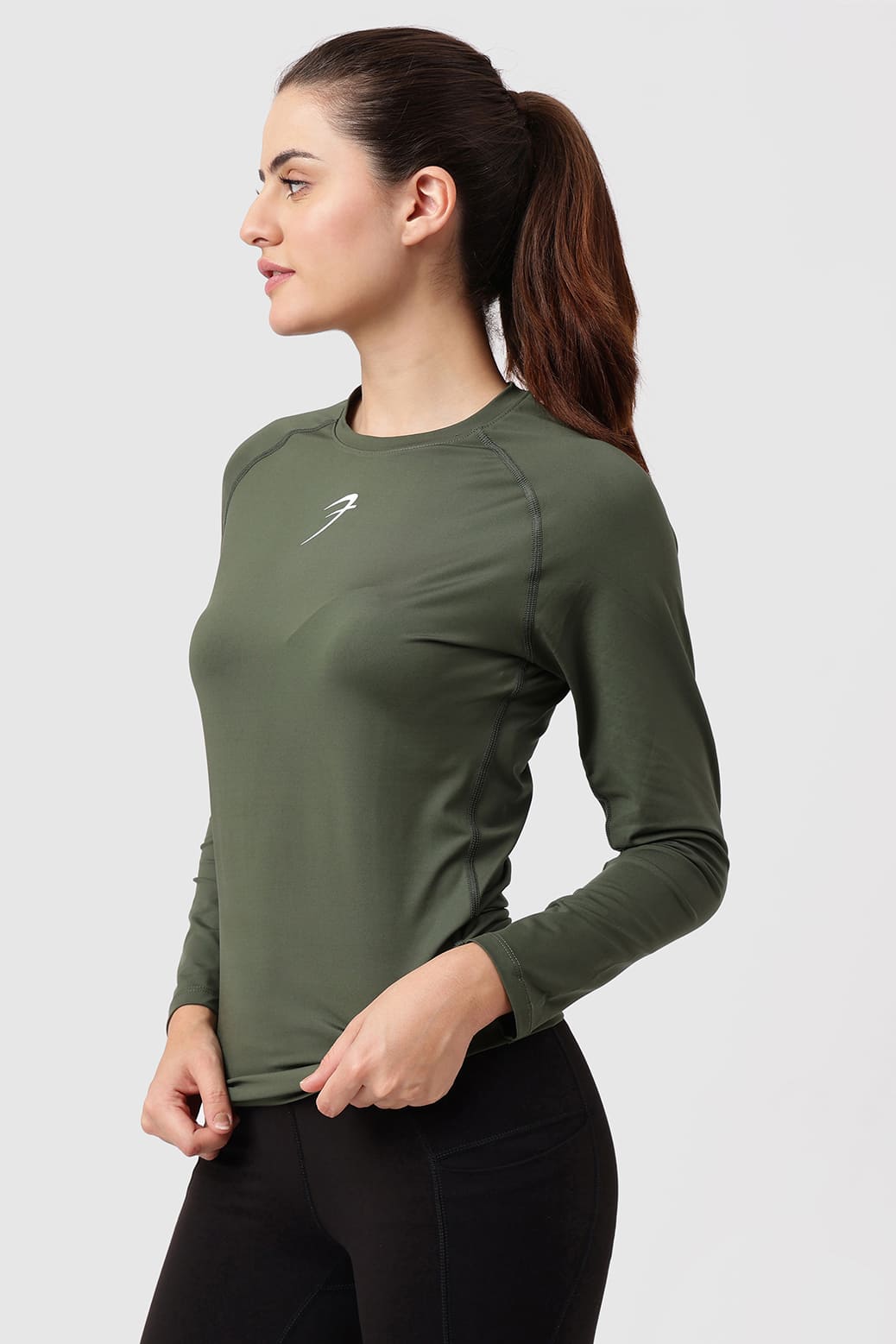 Compression Full T-shirt Olive