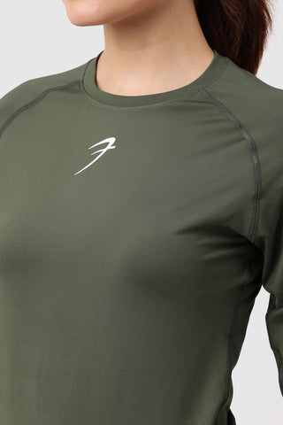 Compression Full T-shirt Olive