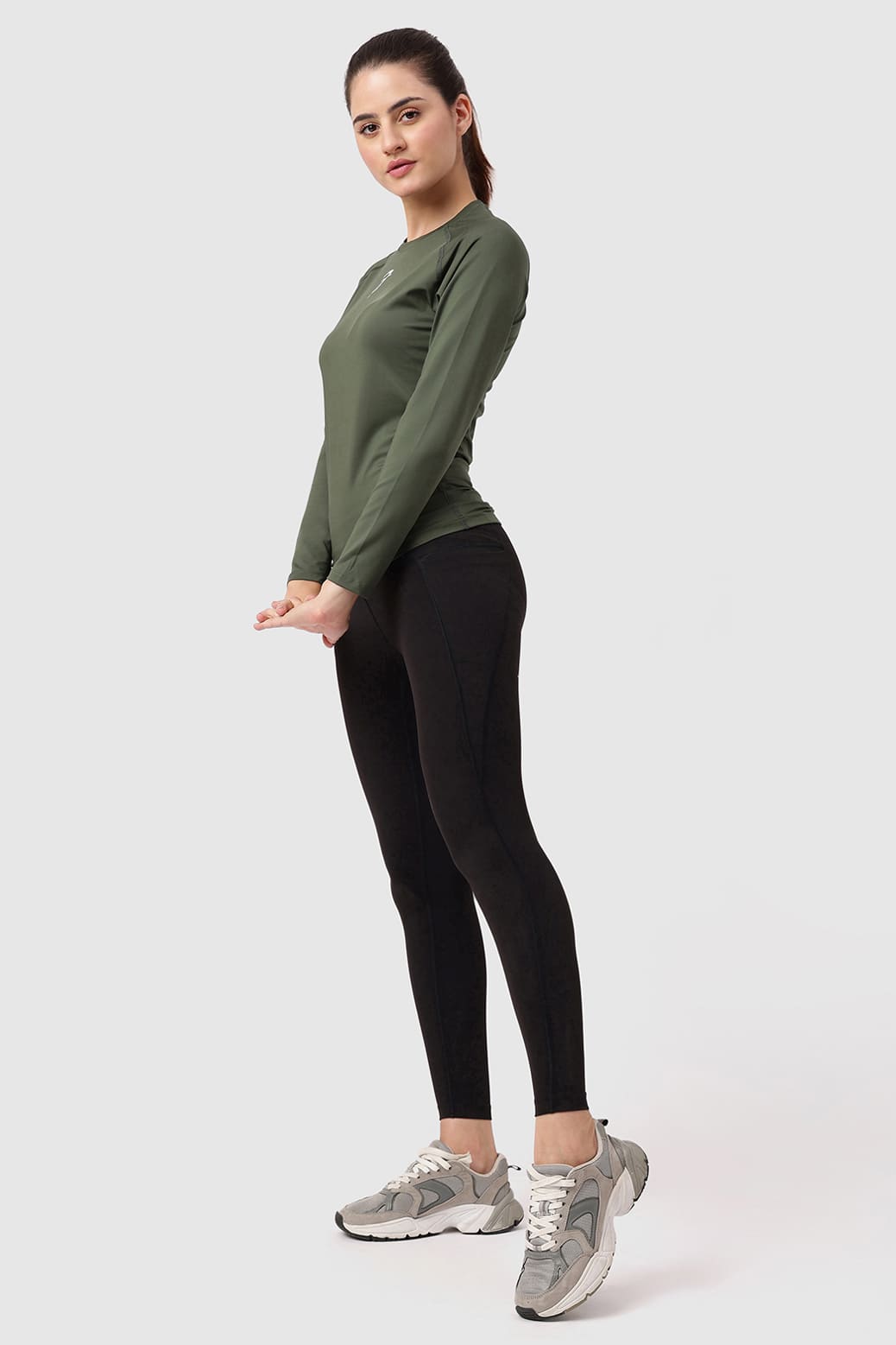 Compression Full T-shirt Olive