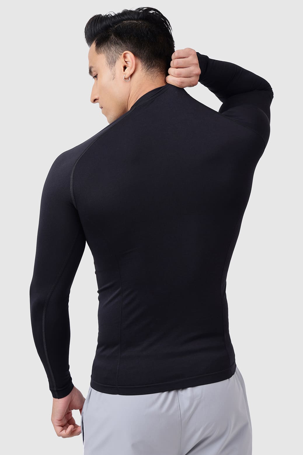Power Seamless Fullsleeves T-shirt Black