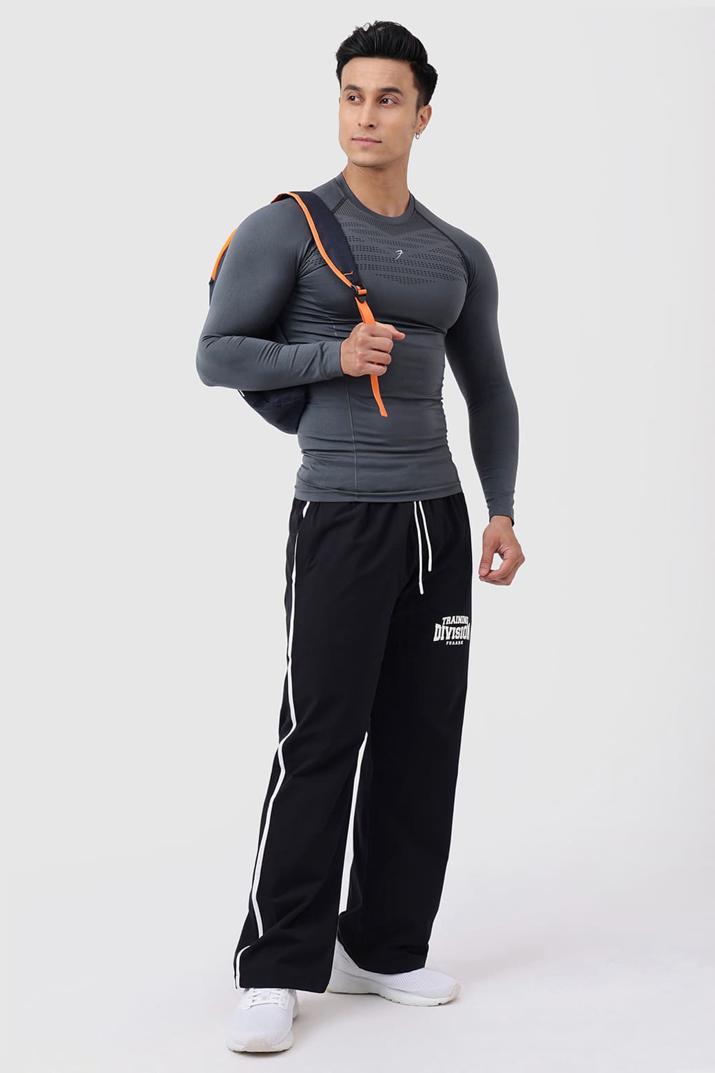 Power Seamless Fullsleeves T-shirt Charcoal