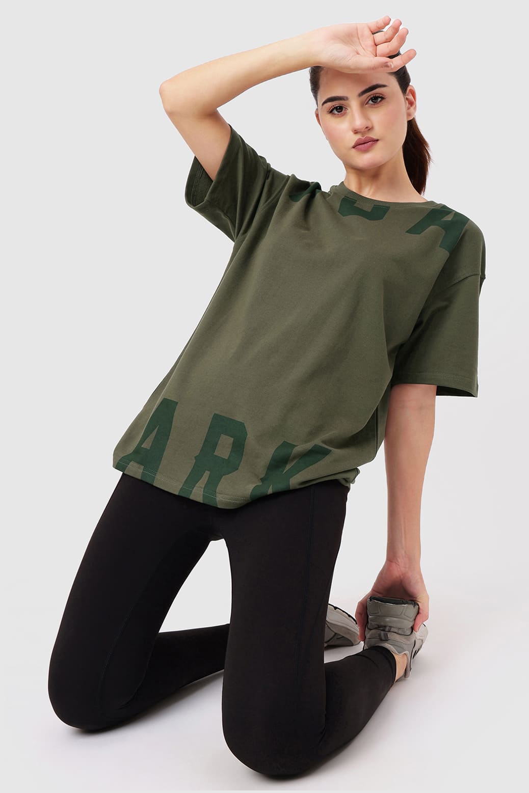 Refined Oversized T-shirt Olive