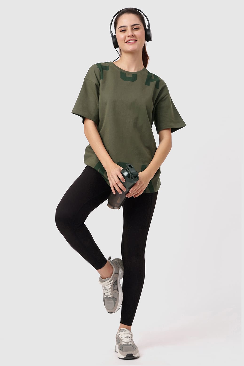 Refined Oversized T-shirt Olive