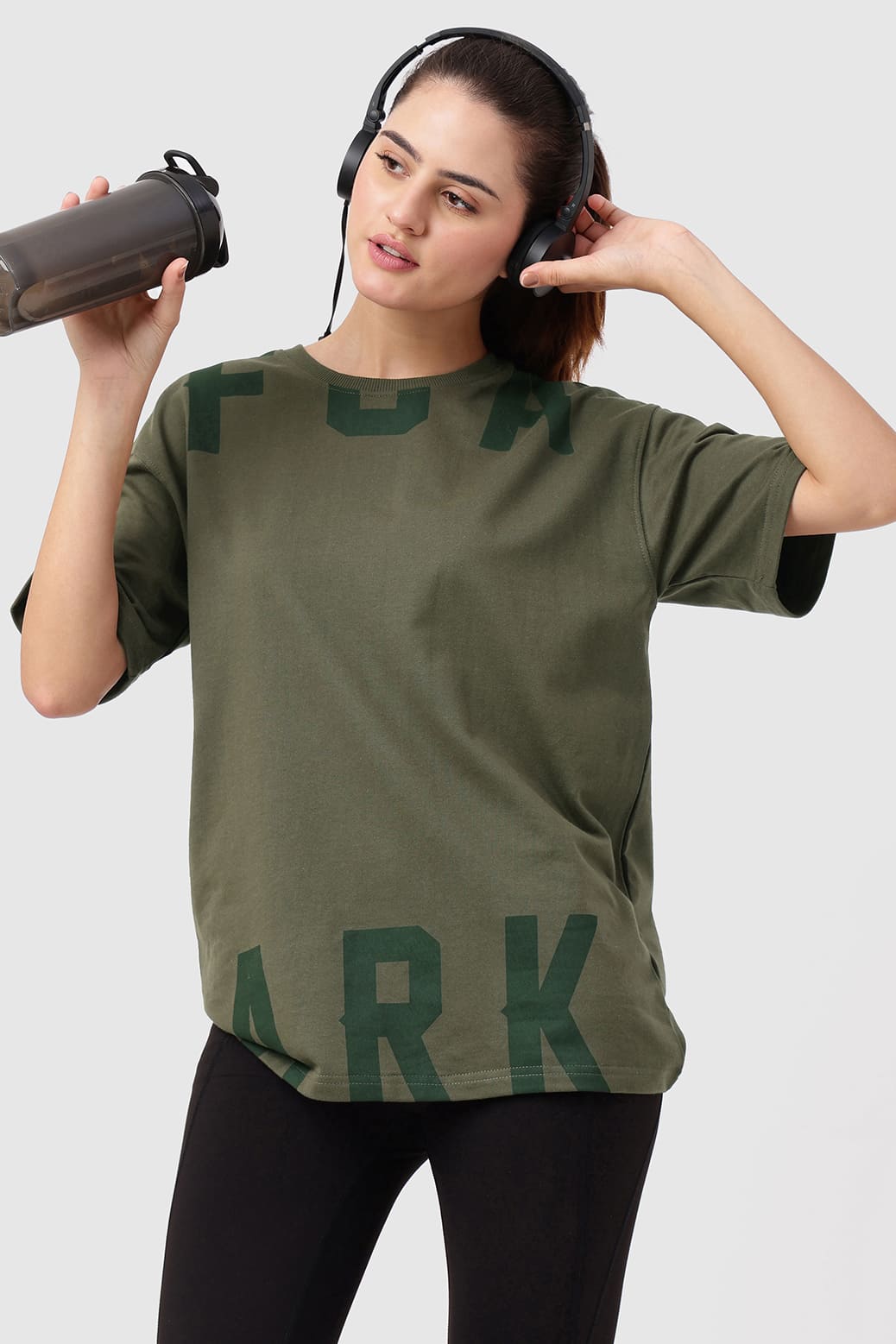 Refined Oversized T-shirt Olive