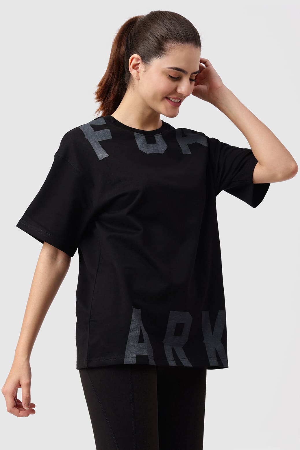 Refined Oversized T-shirt Black