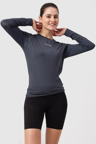 Compression 2.0 Full Sleeves T-shirt Grey