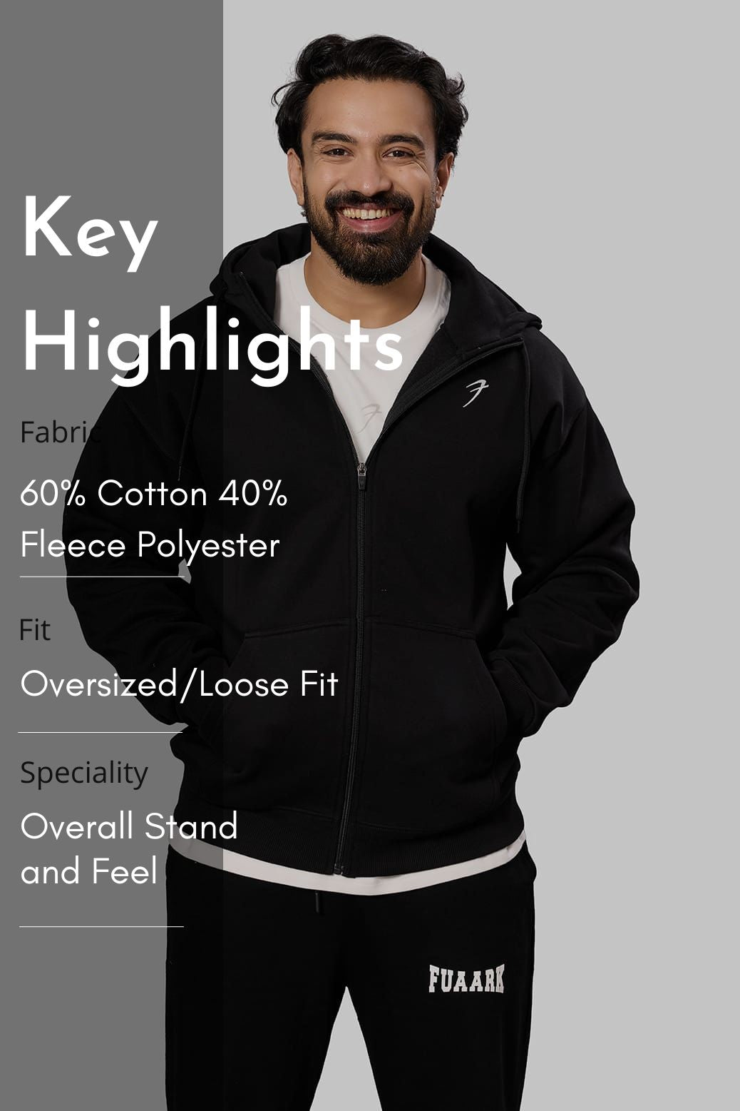 Brookline Oversized Jacket Black