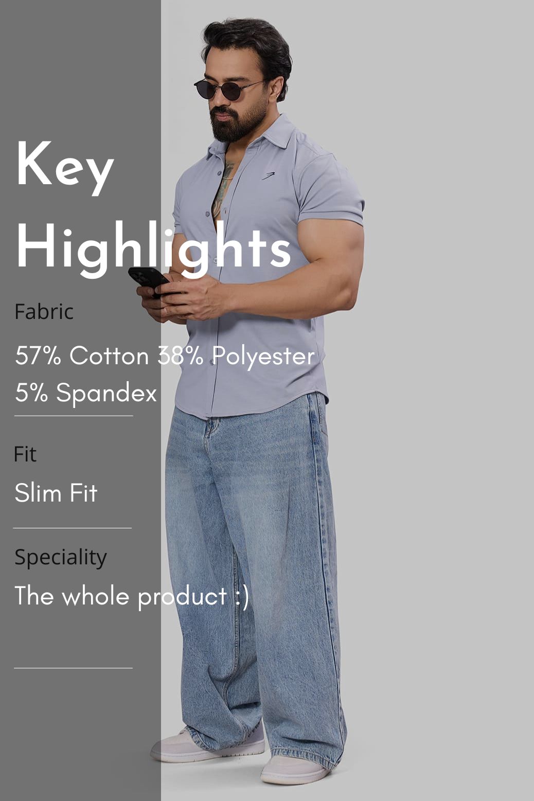 Aero Shirt Light Grey