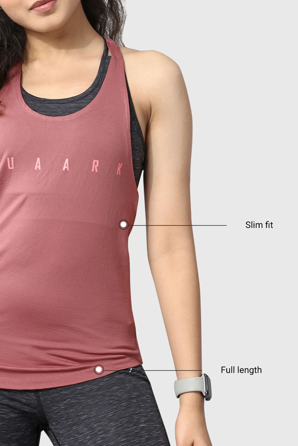 Training Mesh Tank Rose