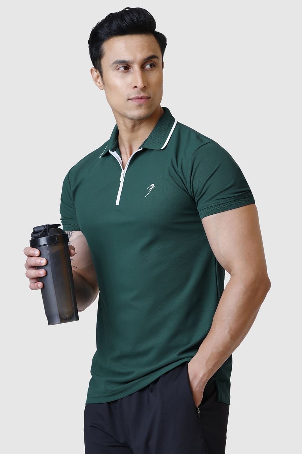 Stride Polo T-shirt Green