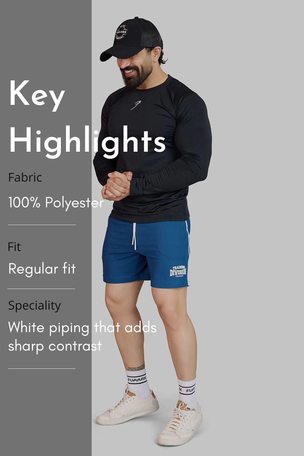 Grit Shorts Midnight Blue