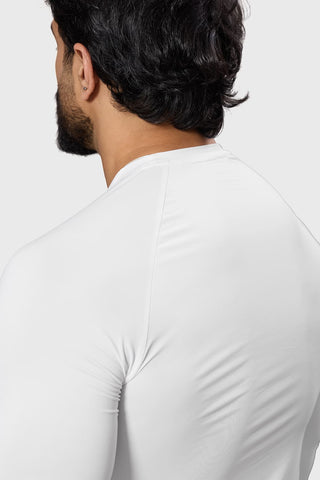 Bare Nylon Fullsleeves T-shirt White