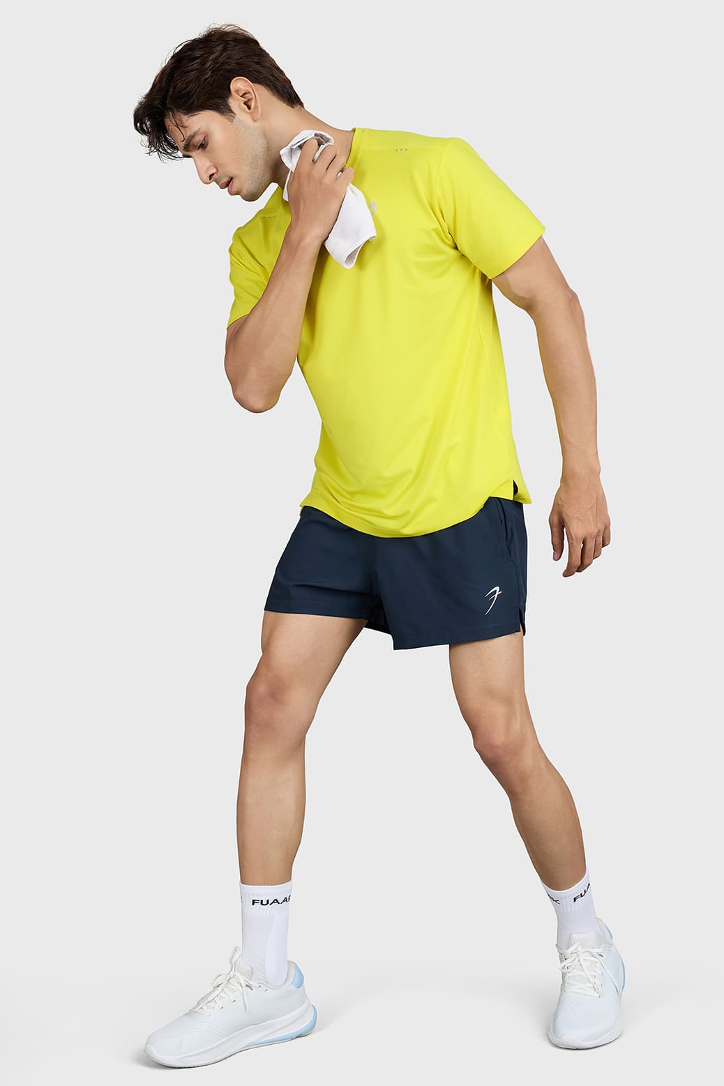 Laser Cut Running T-shirt Yellow