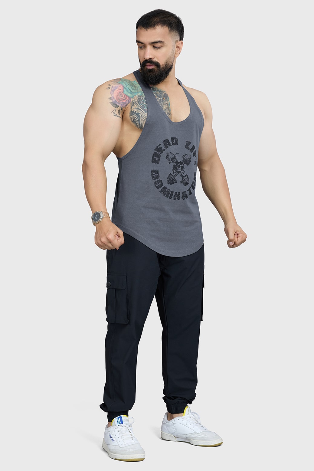 DeadLift Stringer Grey