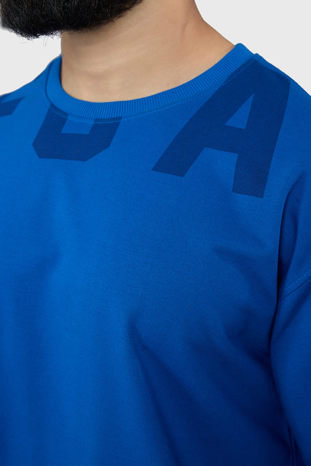 Refined Oversized T-shirt Royal Blue