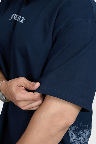 Sword Oversized T-shirt Navy