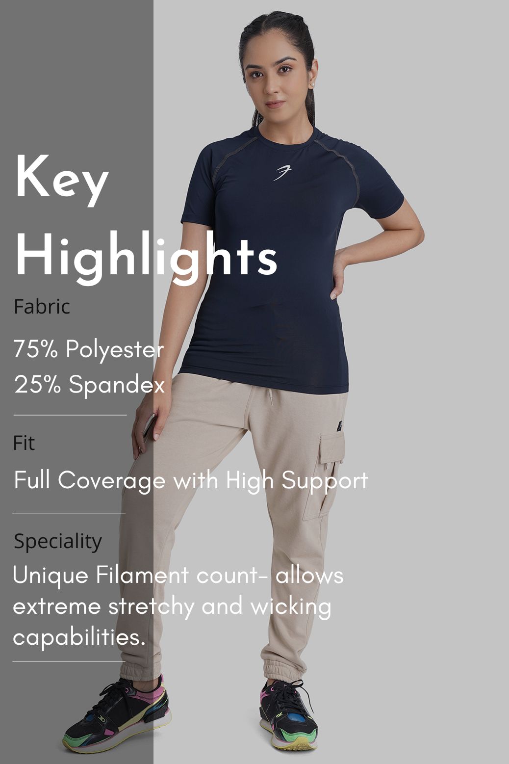 Compression T-shirt Navy
