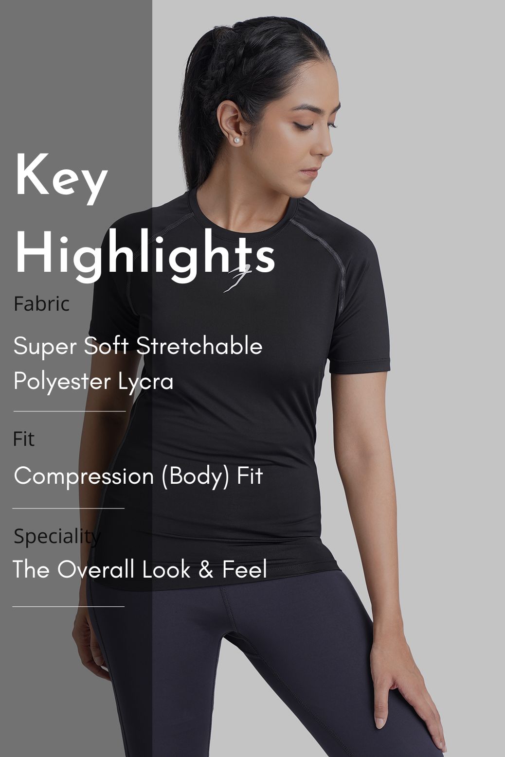 Compression T-shirt Black