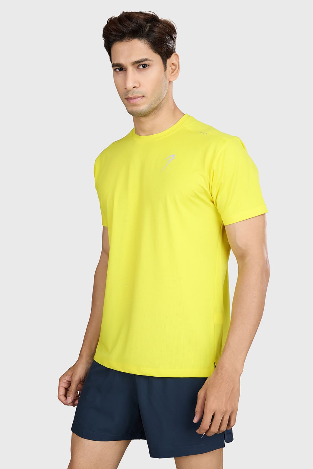 Laser Cut Running T-shirt Yellow