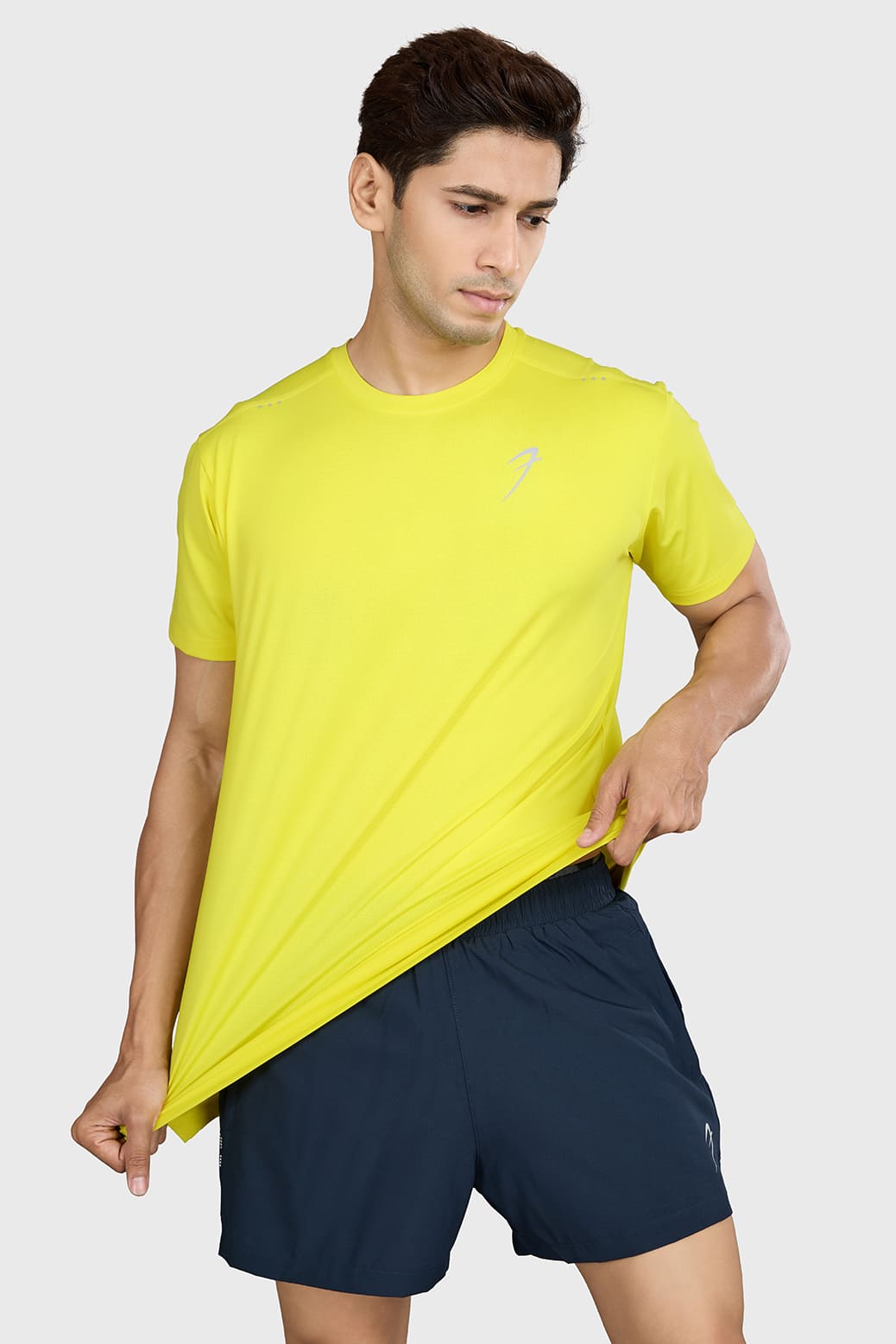 Laser Cut Running T-shirt Yellow
