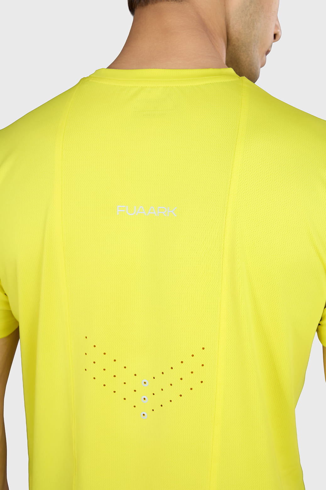 Laser Cut Running T-shirt Yellow