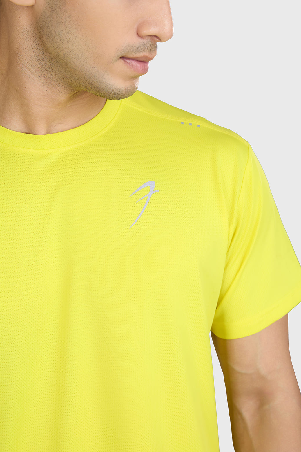 Laser Cut Running T-shirt Yellow