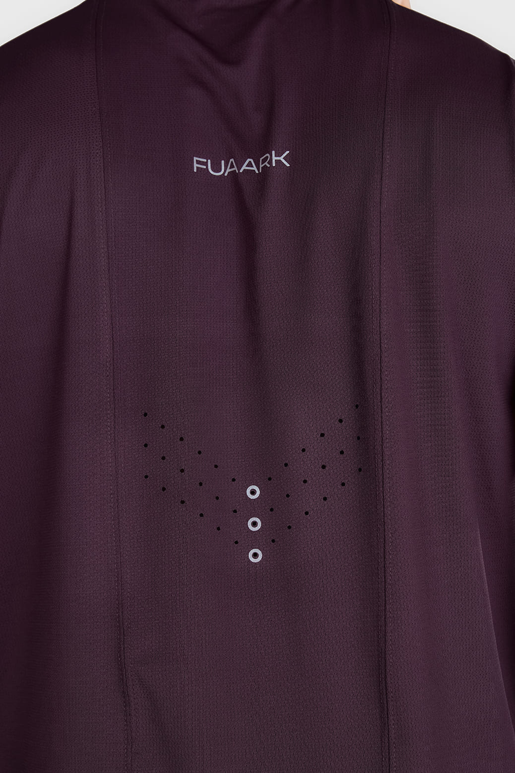 Laser Cut Running T-shirt Raisin