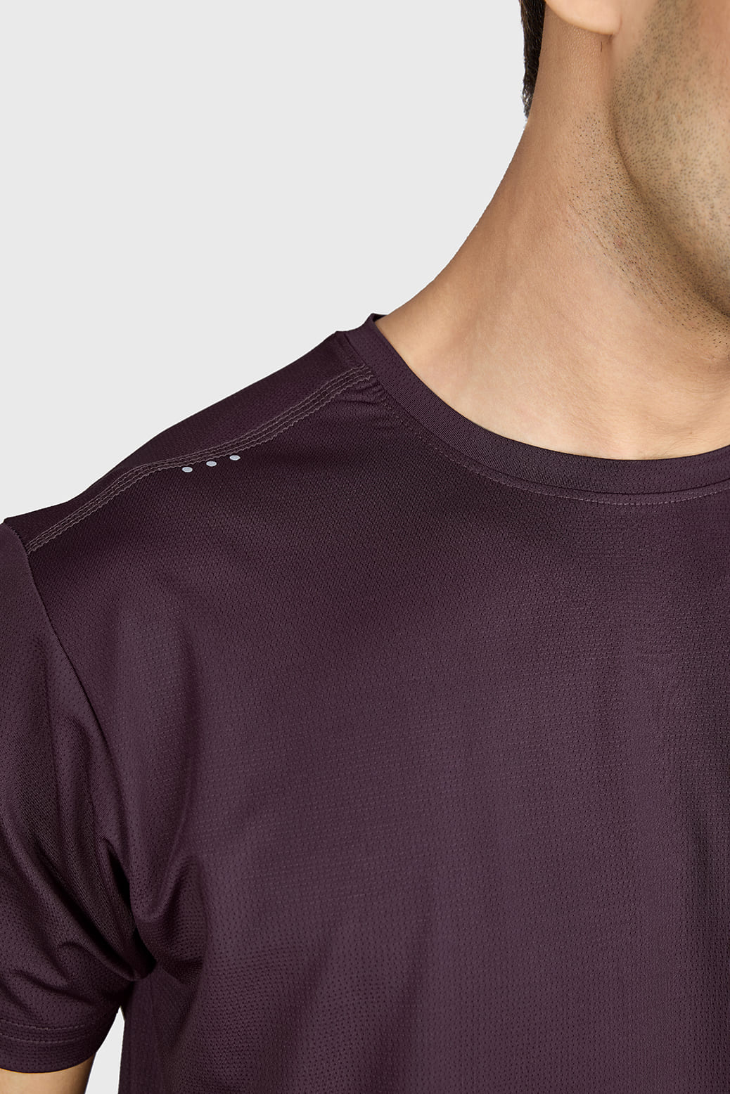 Laser Cut Running T-shirt Raisin