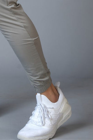 Identity Nylon Joggers Light Grey