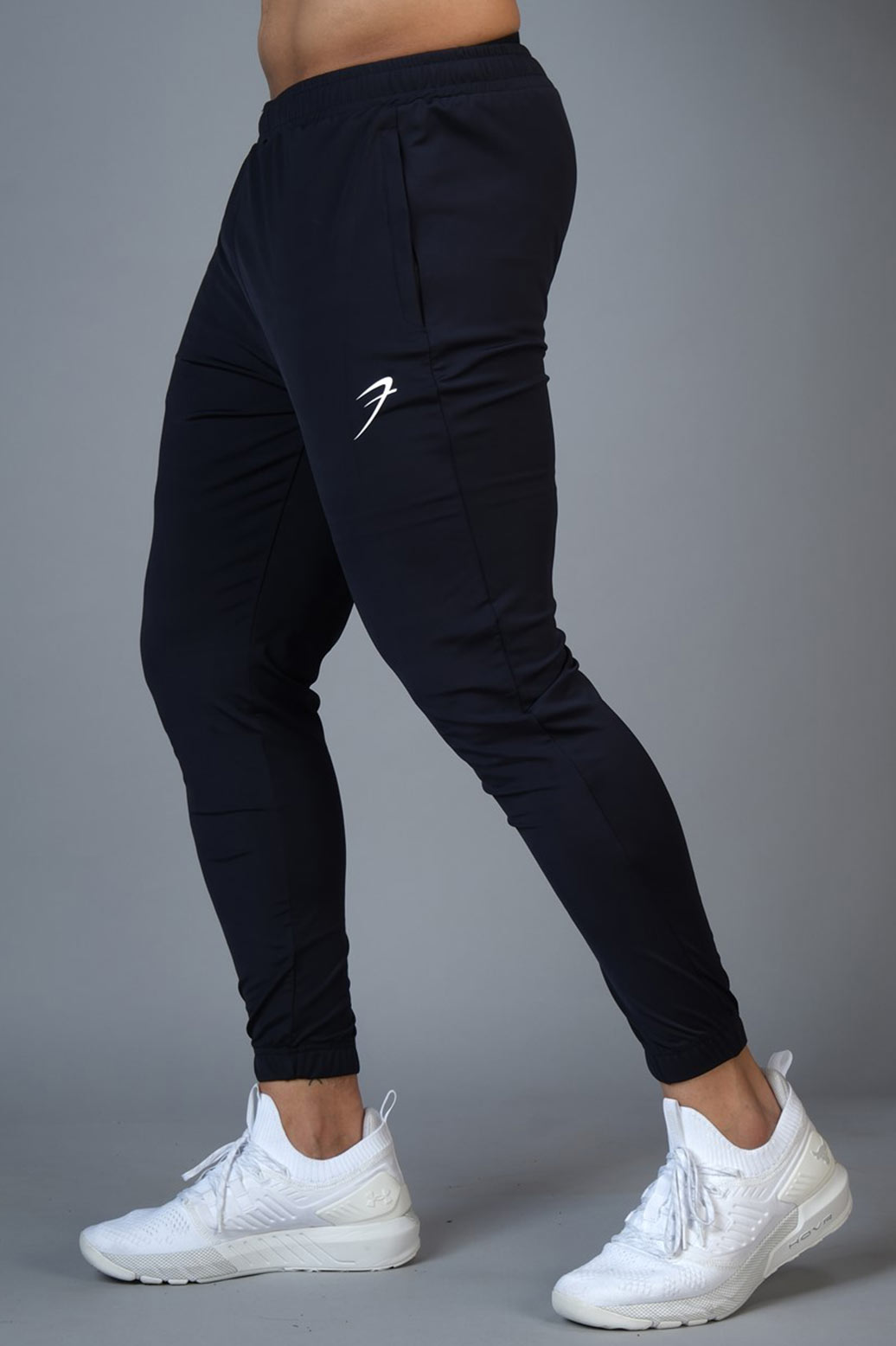 Identity Nylon Joggers Navy