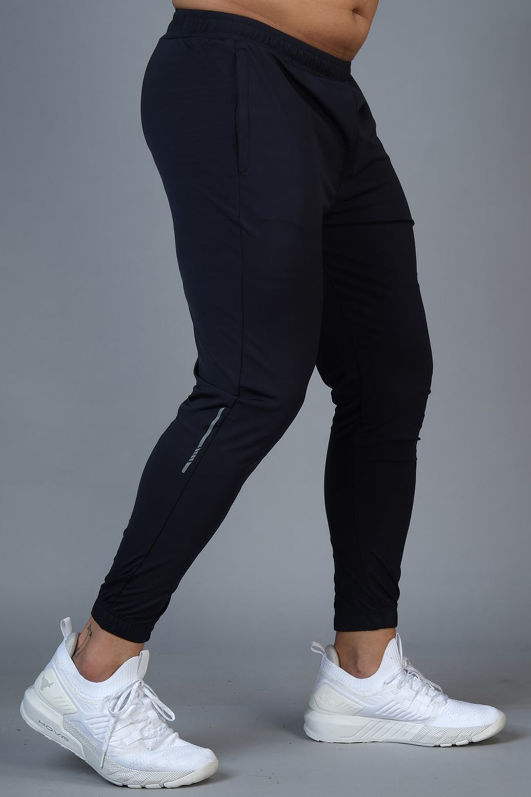 Identity Nylon Joggers Navy