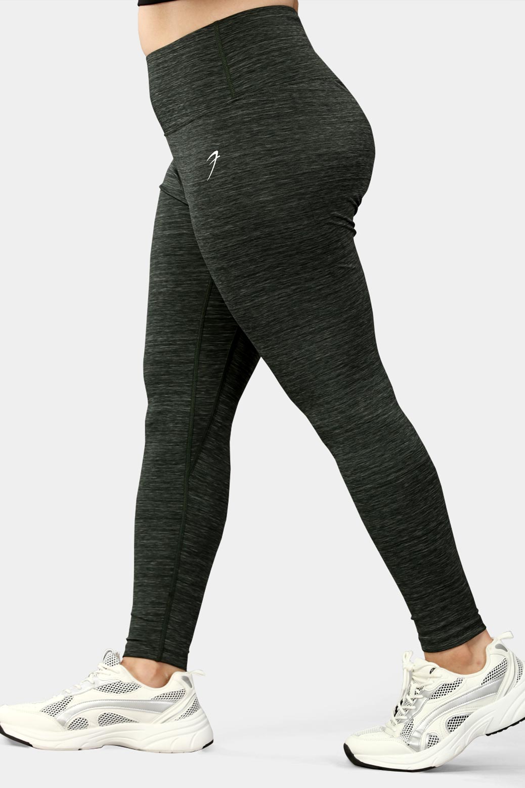 Essential Melange Leggings Olive