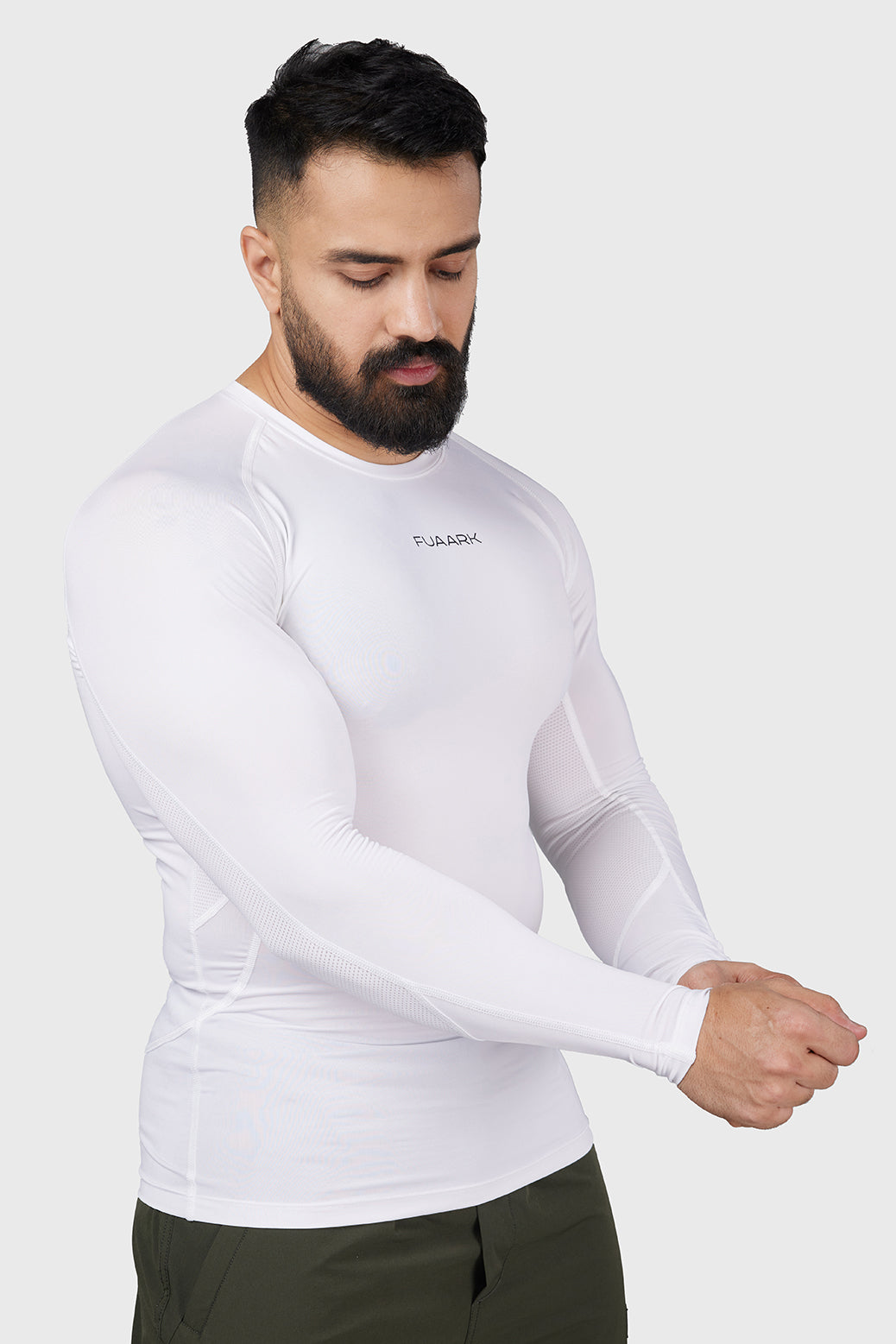 Compression 2.0 Full Sleeves T-shirt White