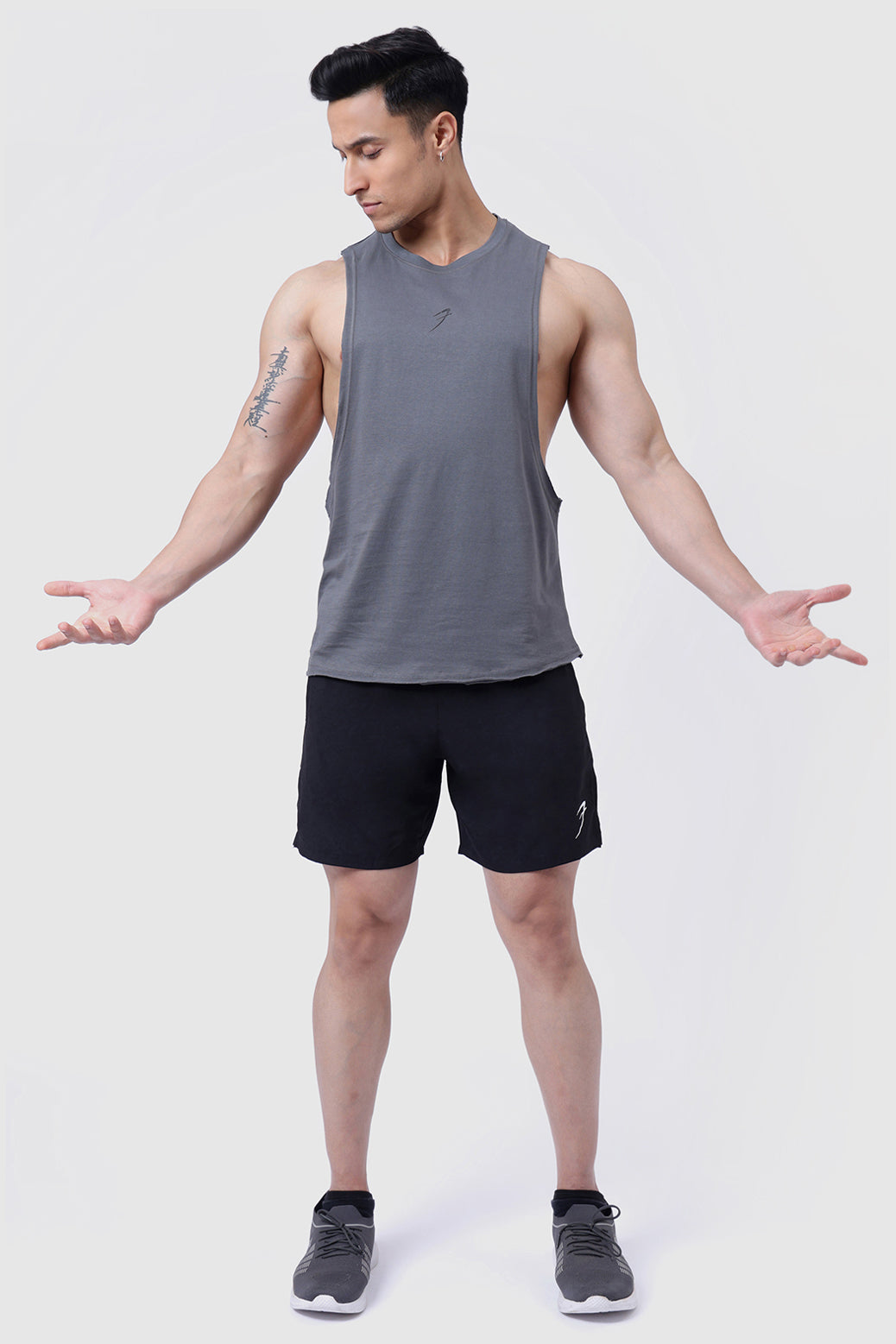 Drift Deep Arm Tank Grey