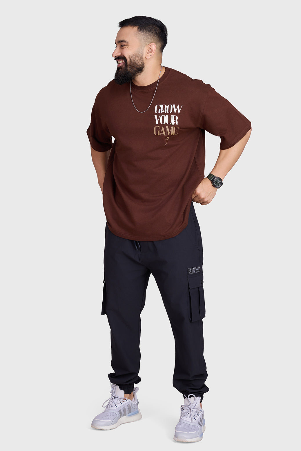 Grow Oversized T-shirts Coffee