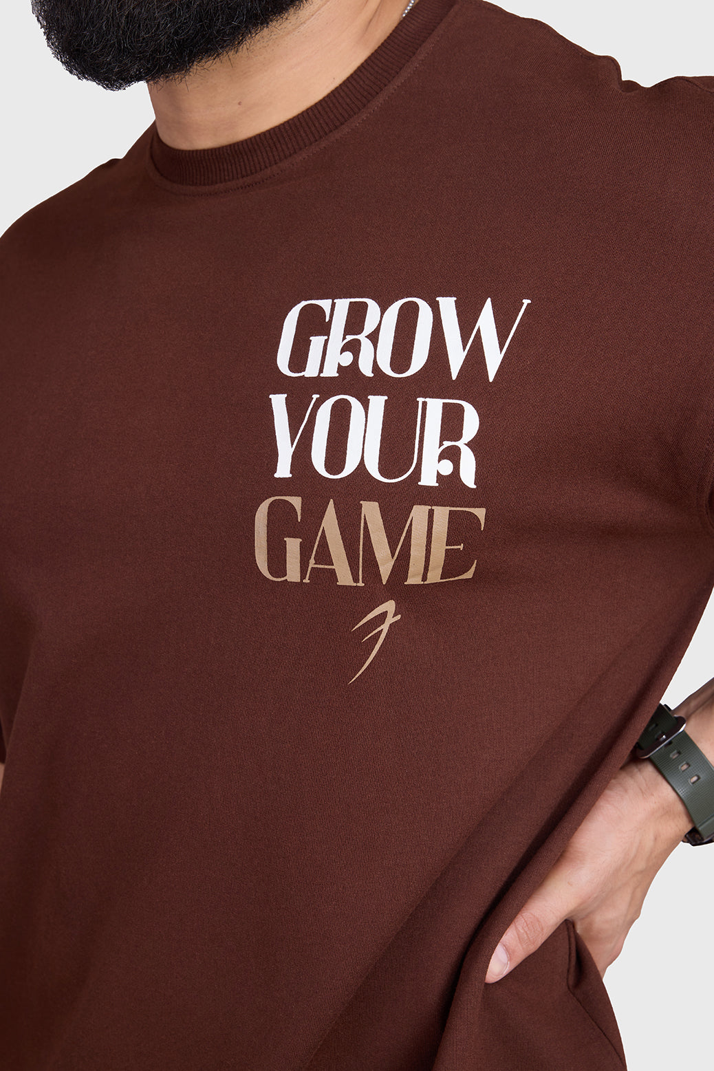 Grow Oversized T-shirts Coffee