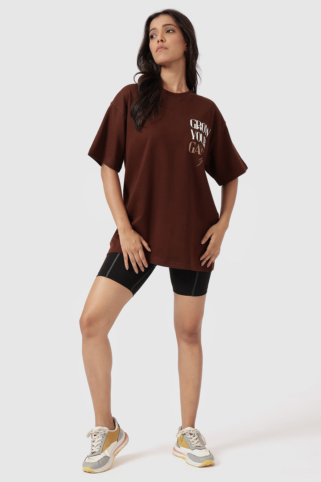 Grow Oversized T-shirts Coffee